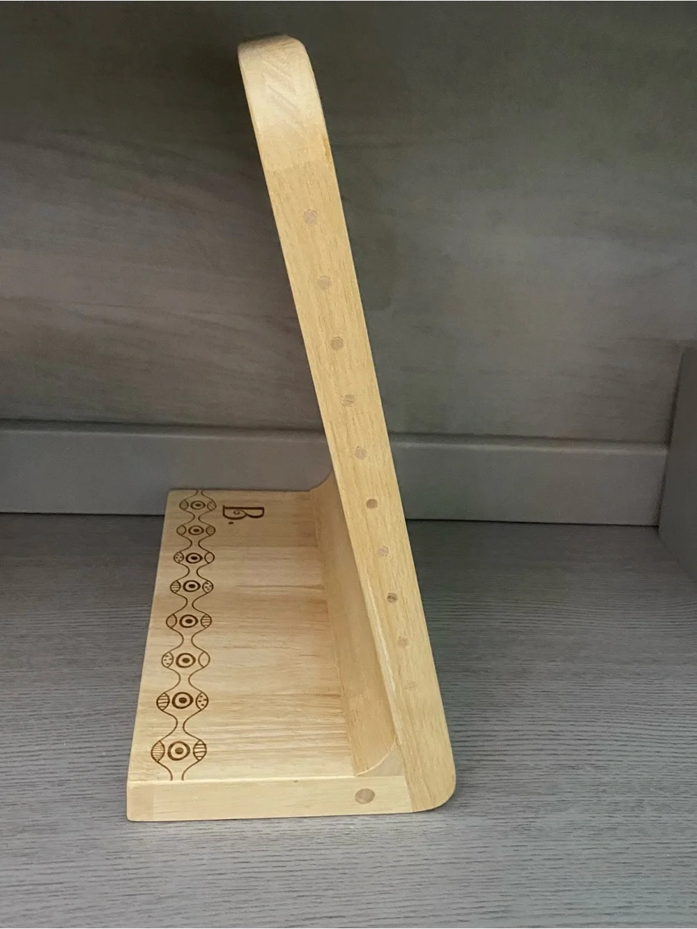 B Toys Wooden Kids Abacus Toy with Multicolor Fruit Counting Beads
